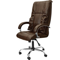 Офисное массажное кресло EGO BOSS EG1001 шоколад ЭГО