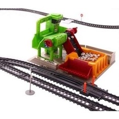 Железная дорога со станцией BSQ загрузки щебня, длина полотна 1067 см - BSQ-2085