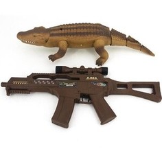 Радиоуправляемая игрушка Lishi Toys Крокодил со световым пистолетом Lishi Toys 9985 - 9985B