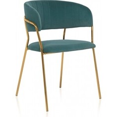 Стул Woodville Kamelia green/gold