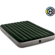 Надувной матрас Intex Downy Airbed 152х203х25см встр. ножной насос, 64763