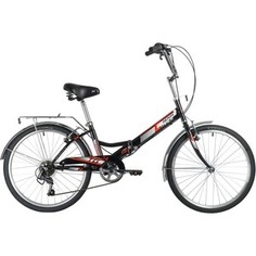 Велосипед NOVATRACK 24 TG складной чёрный