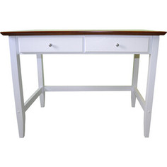 Письменный стол Miella Woody 100х60х75 орех + белый (эмаль)