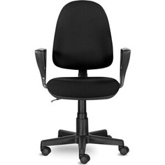 Кресло Brabix Prestige Ergo MG-311 регулируемая эргономичная спинка/кожзам черное 531877