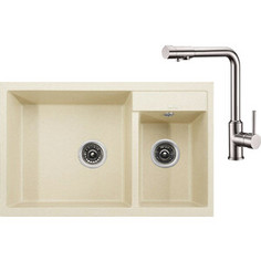 Кухонная мойка и смеситель Kaiser Granit KG2M-8050 Jasmine жасмин (KG2M-8050-J, 13044)