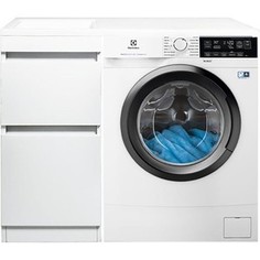 Стиральная машина с тумбой и раковиной Electrolux PerfectCare 600 EW6S3R07SI Даллас 100 белая, напольная левая