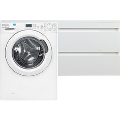 Стиральная машина с тумбой и раковиной Candy CS4 1051D1/2-07 Даллас 130 белая, подвесная правая