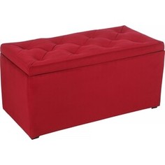 Пуф Мебельстория Тони-3Т красный велюр