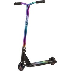 Трюковый самокат NOVATRACK REPLAY 110 PRO PL, PU колеса 110 мм, нео хром черный (3NCBK20)