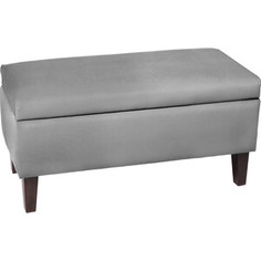 Пуф Мебельстория Эвора-3 серый велюр