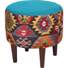 Пуф Мебельстория Бланко-2 бирюзовый велюр