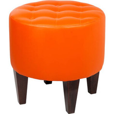 Пуф Мебельстория Рона-1 оранжевый к/з