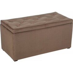 Пуф Мебельстория Тони-3Т коричневый велюр