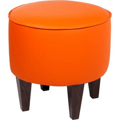 Пуф Мебельстория Рона-2 оранжевый к/з