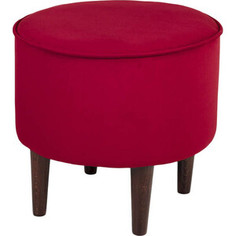 Пуф Мебельстория Рона-2Т бордовый велюр