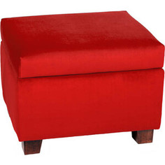 Пуф Мебельстория Эвора-2 красный велюр