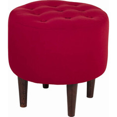Пуф Мебельстория Рона-1Т бордовый велюр