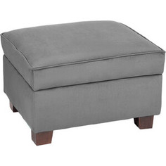 Пуф Мебельстория Барро-2 серый велюр