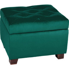 Пуф Мебельстория Коста зеленый велюр