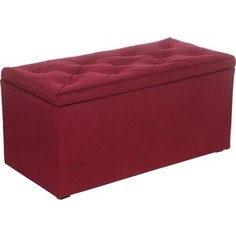 Пуф Мебельстория Ромби-3Т бордовый велюр