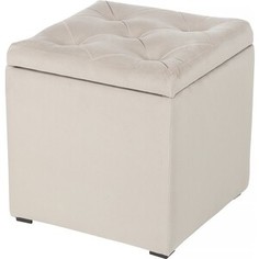 Пуф Мебельстория Тони-2Т бежевый велюр