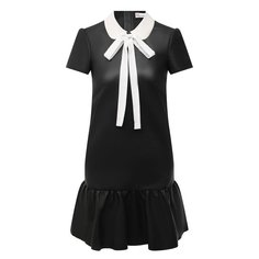 Кожаное платье REDVALENTINO