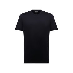Футболка из шелка и хлопка Giorgio Armani