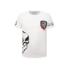 Хлопковая футболка Alexander McQueen