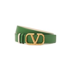 Двусторонний кожаный ремень Valentino Garavani VLogo Valentino