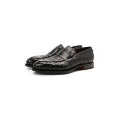 Кожаные лоферы Santoni