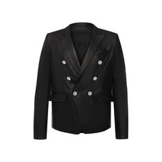 Кожаный пиджак Balmain