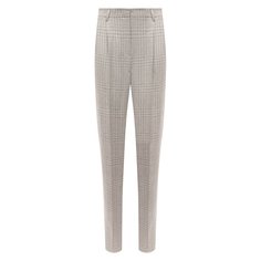 Брюки из льна и шерсти Emporio Armani