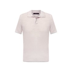 Поло из шелка и льна Ermenegildo Zegna