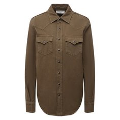 Хлопковая рубашка Saint Laurent
