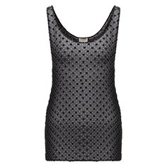 Топ из вискозы и шелка Saint Laurent