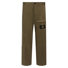 Брюки из хлопка и шерсти Stone Island