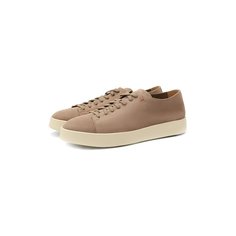 Замшевые кеды Santoni