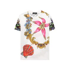 Хлопковая футболка Versace
