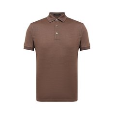 Поло из хлопка и шелка Ermenegildo Zegna