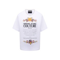 Хлопковая футболка Versace Jeans Couture