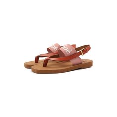 Комбинированные сандалии Woody Chloé