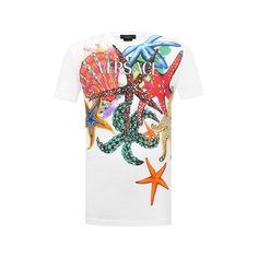 Хлопковая футболка Versace