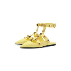 Кожаные балетки Valentino Garavani Roman Stud Runway Valentino