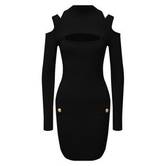Платье из вискозы Balmain