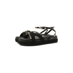 Кожаные сандалии Valentino Garavani Rockstud Torchon Valentino