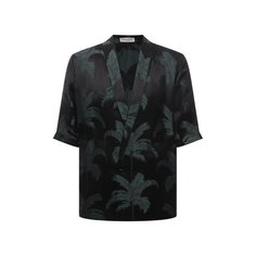 Рубашка из вискозы и шелка Saint Laurent