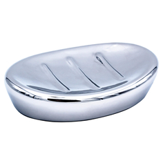 Мыльница Ridder Belly серебряная 13х9х2,8 см