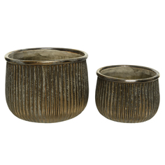 Кашпо Kaemingk обиход bronze большое