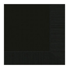Салфетки Amscan Jet Black 33 см 16 шт