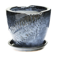 Горшок папоротник Hoang pottery 27x22 см с поддоном